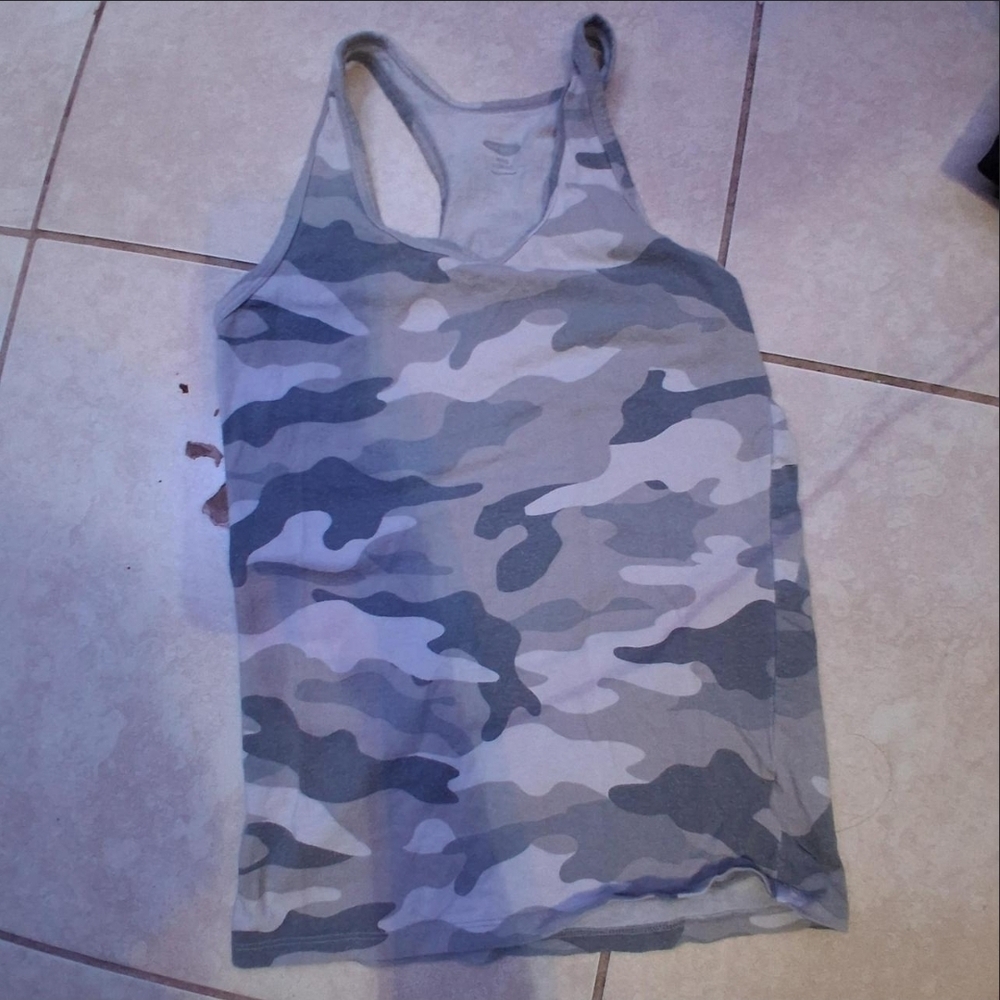 Old Navy Gray Fitted Top
